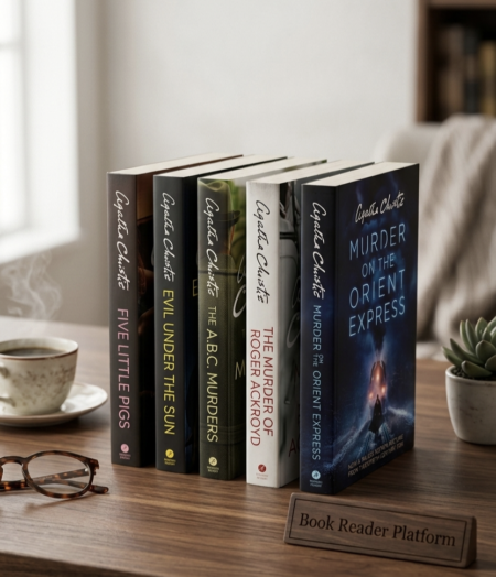 Poirot 5 Books – Christie Collection (Orient + Ackroyd + ABC + Sun + Pigs)